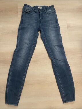 Slim Stretch Skinny Jeans in Dark Blue - Unbranded